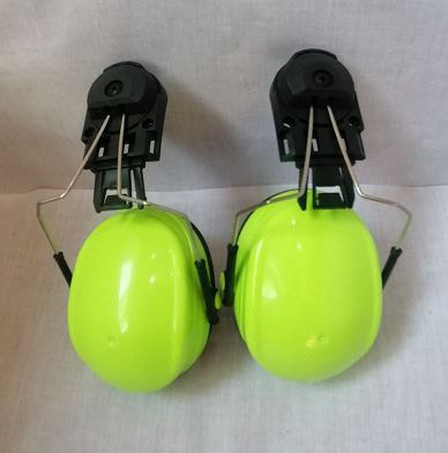 safety helmet mounted earmuff